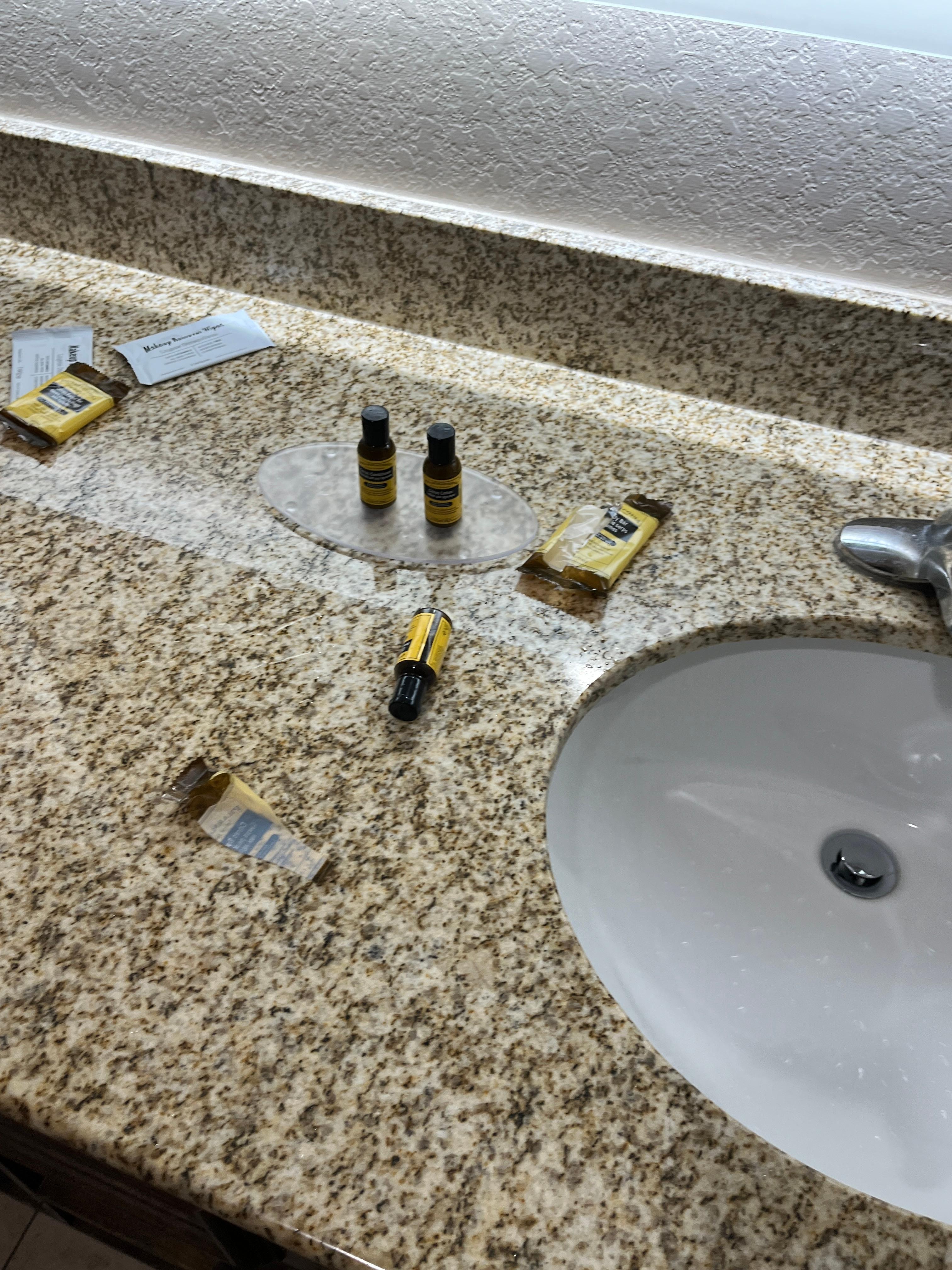 Soap used upon entering room