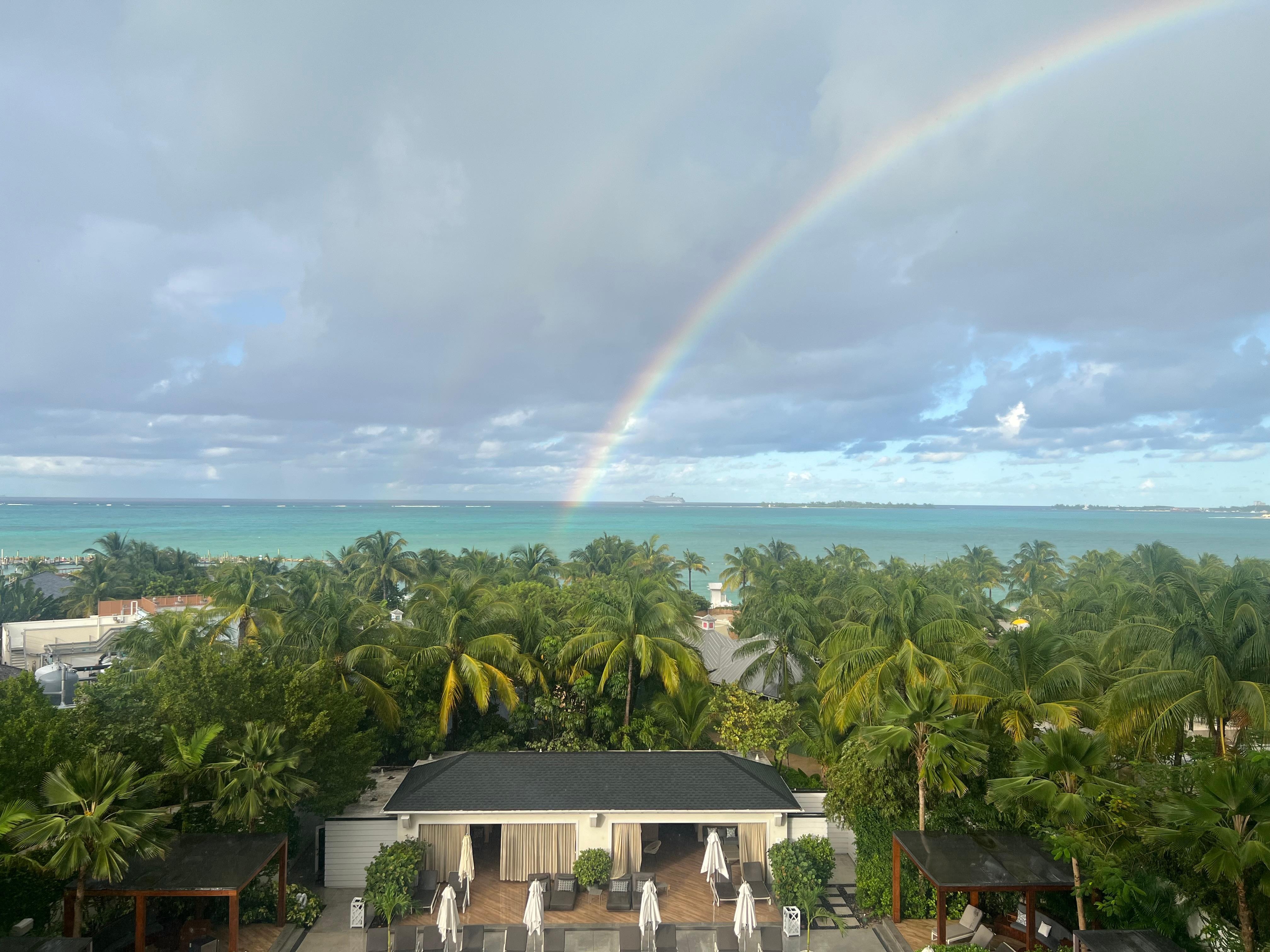 View from my room (overlooking the Private party pool)