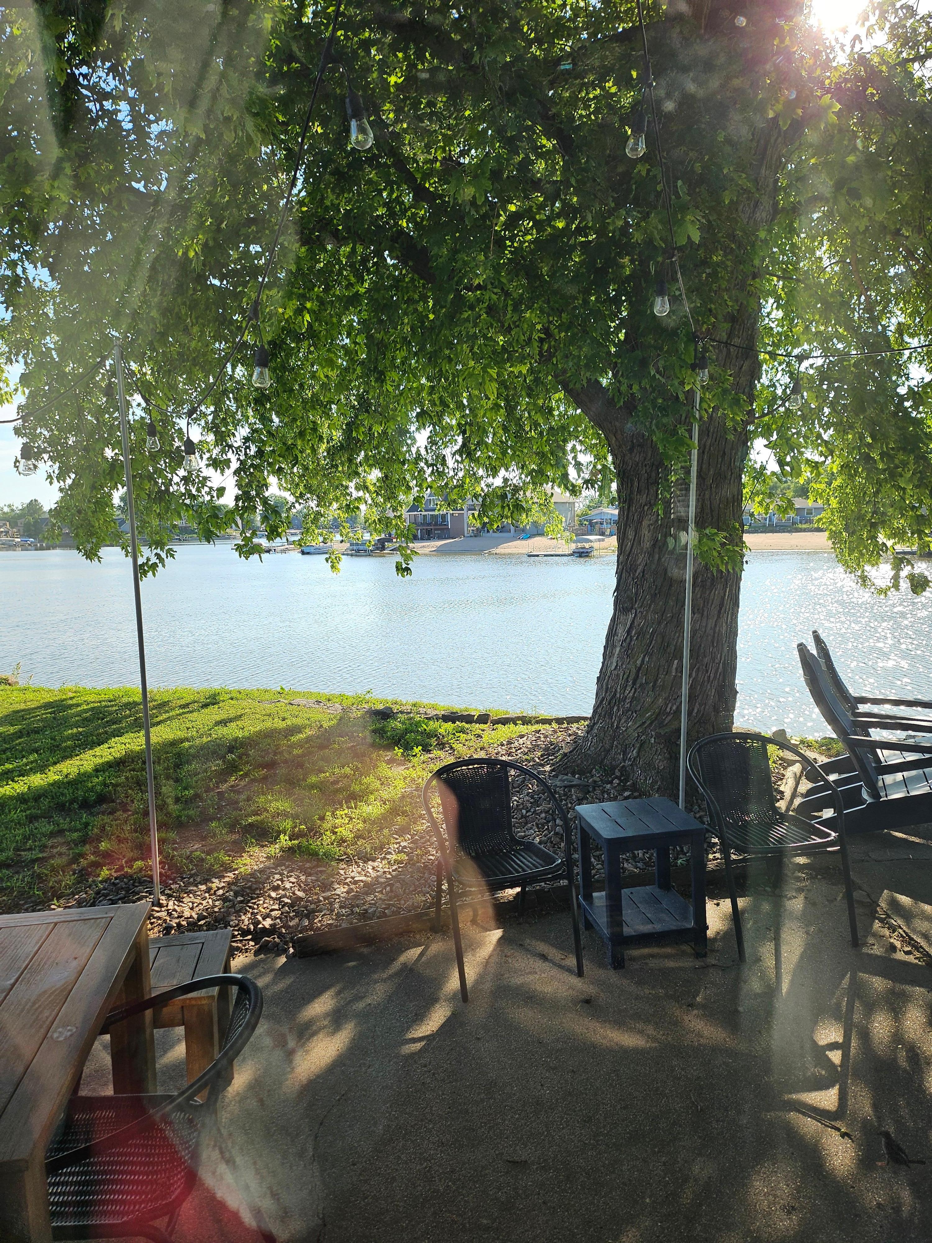 The beautiful view from the back patio.