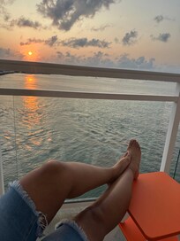 Sunset from the balcony