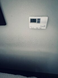 Thermostat along with dirt line.