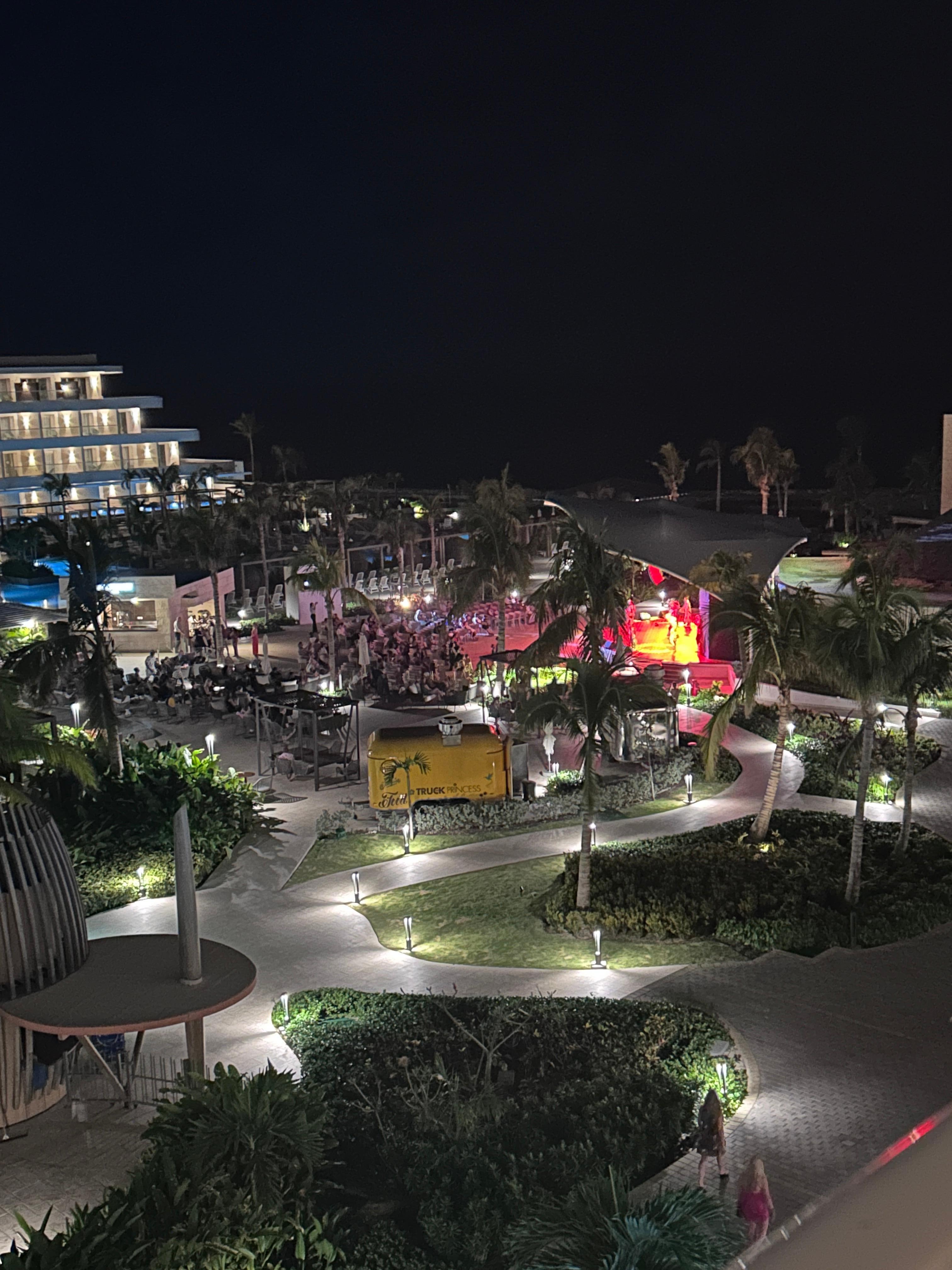 Loud music from this stage every night