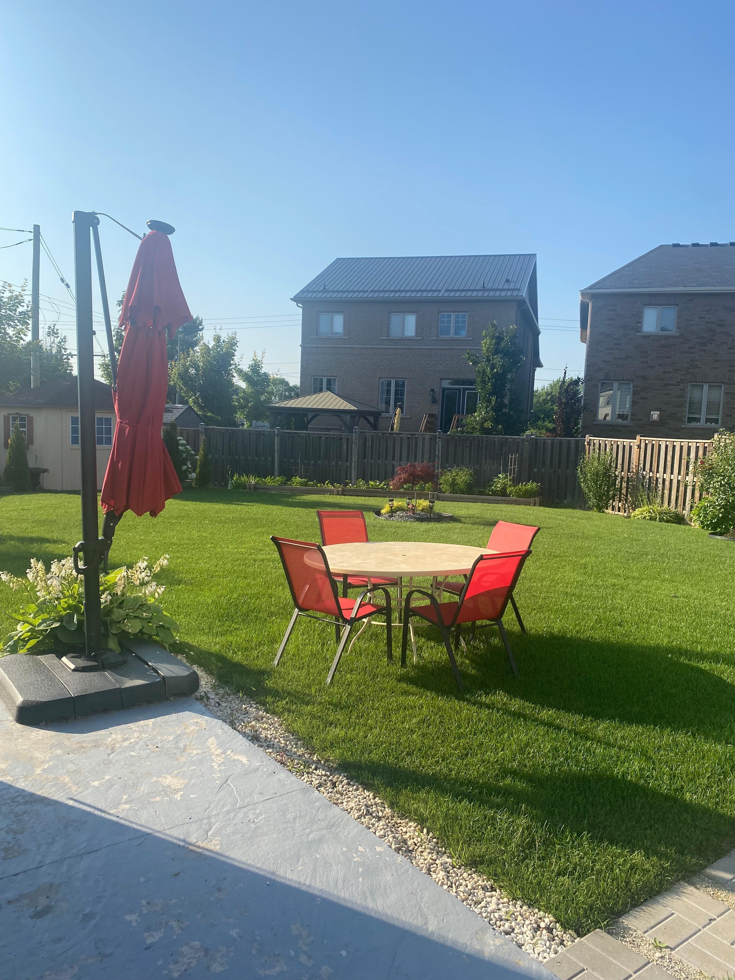 Beautiful back yard for you to enjoy