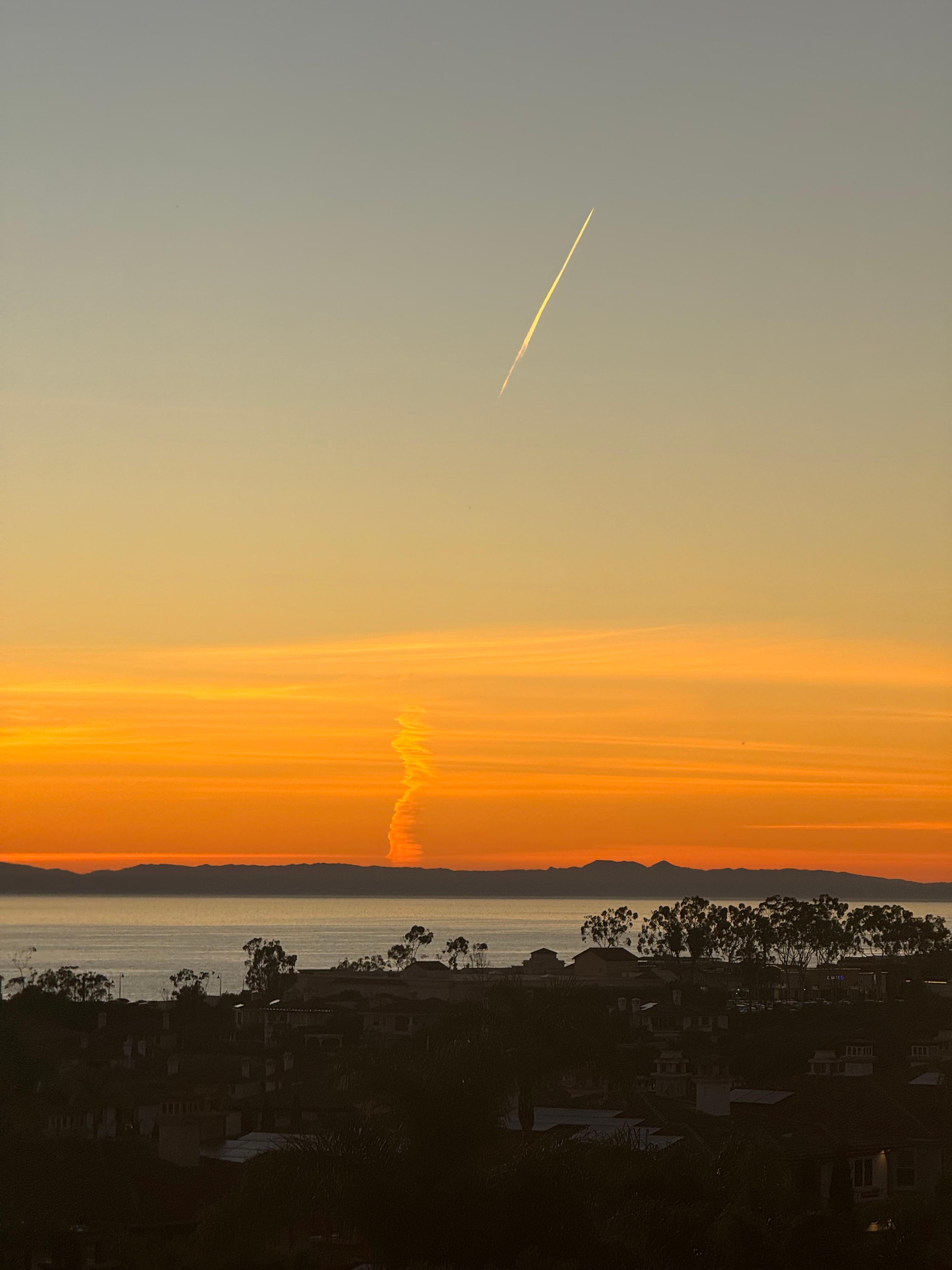 Missle launch from Vandenburg AFB