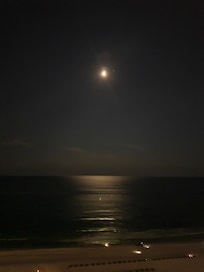 Moonlight from the balcony