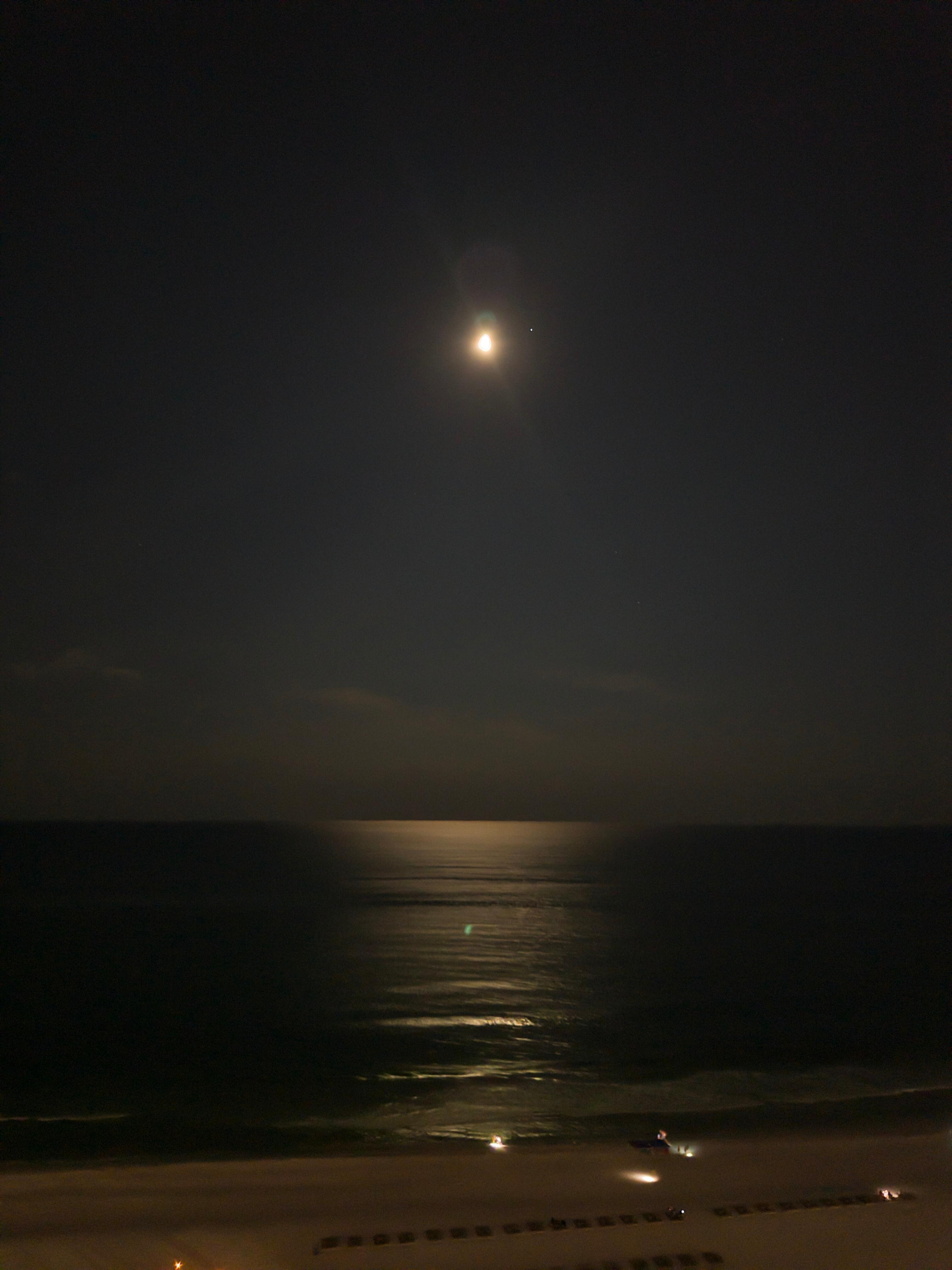 Moonlight from the balcony