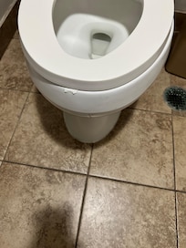 Used Toilet paper on the seat.