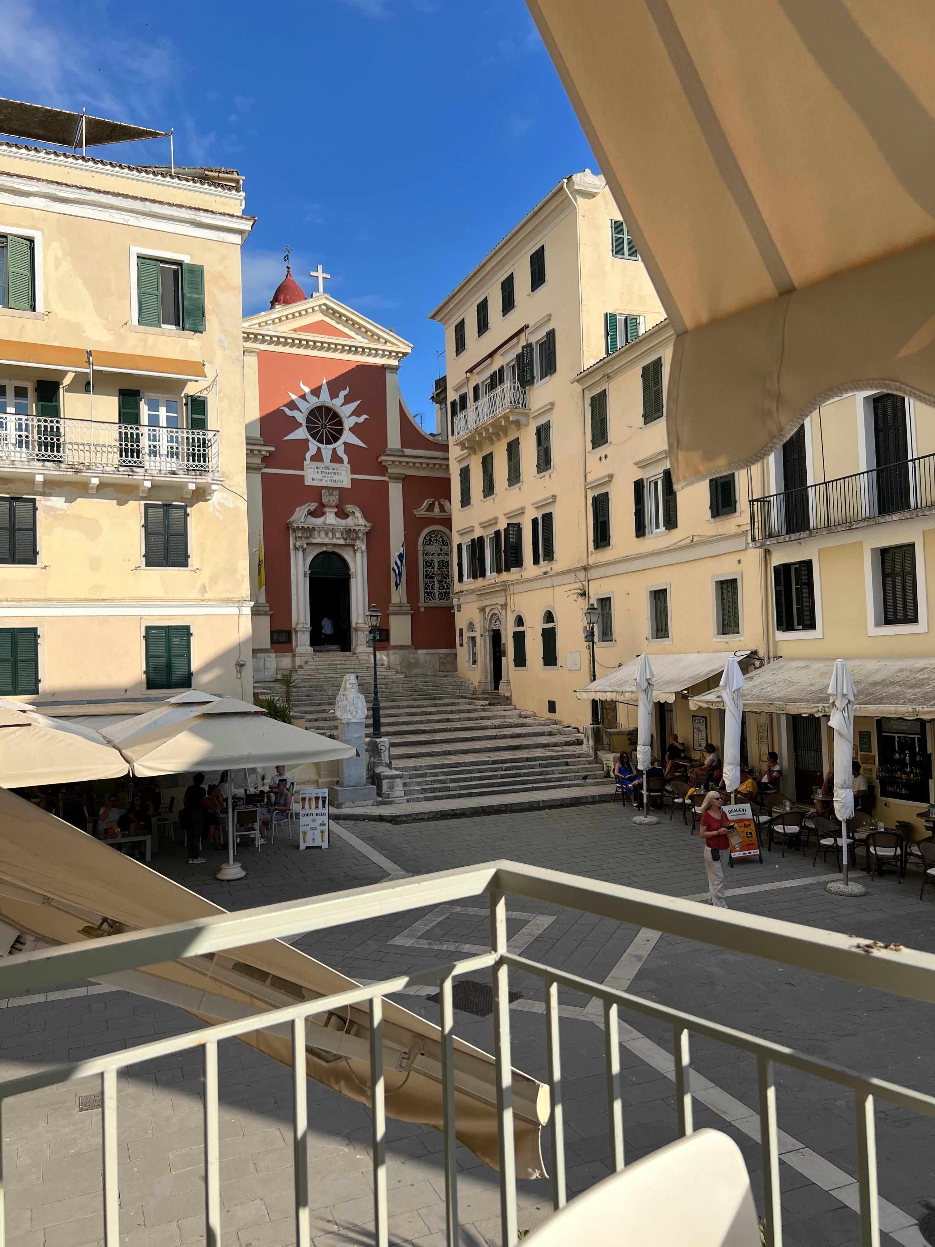 From the balcony at Casa Spilia