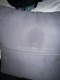 The decor pillow had questionable greasy stains and another guest’s hair behind it on the side touching the linens where we sleep.