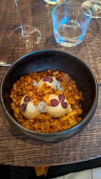 Friterad kaffeost, hjortron