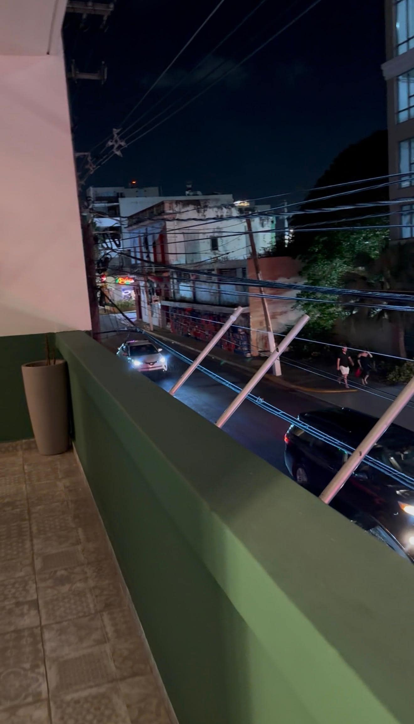 corner leading to the rooms