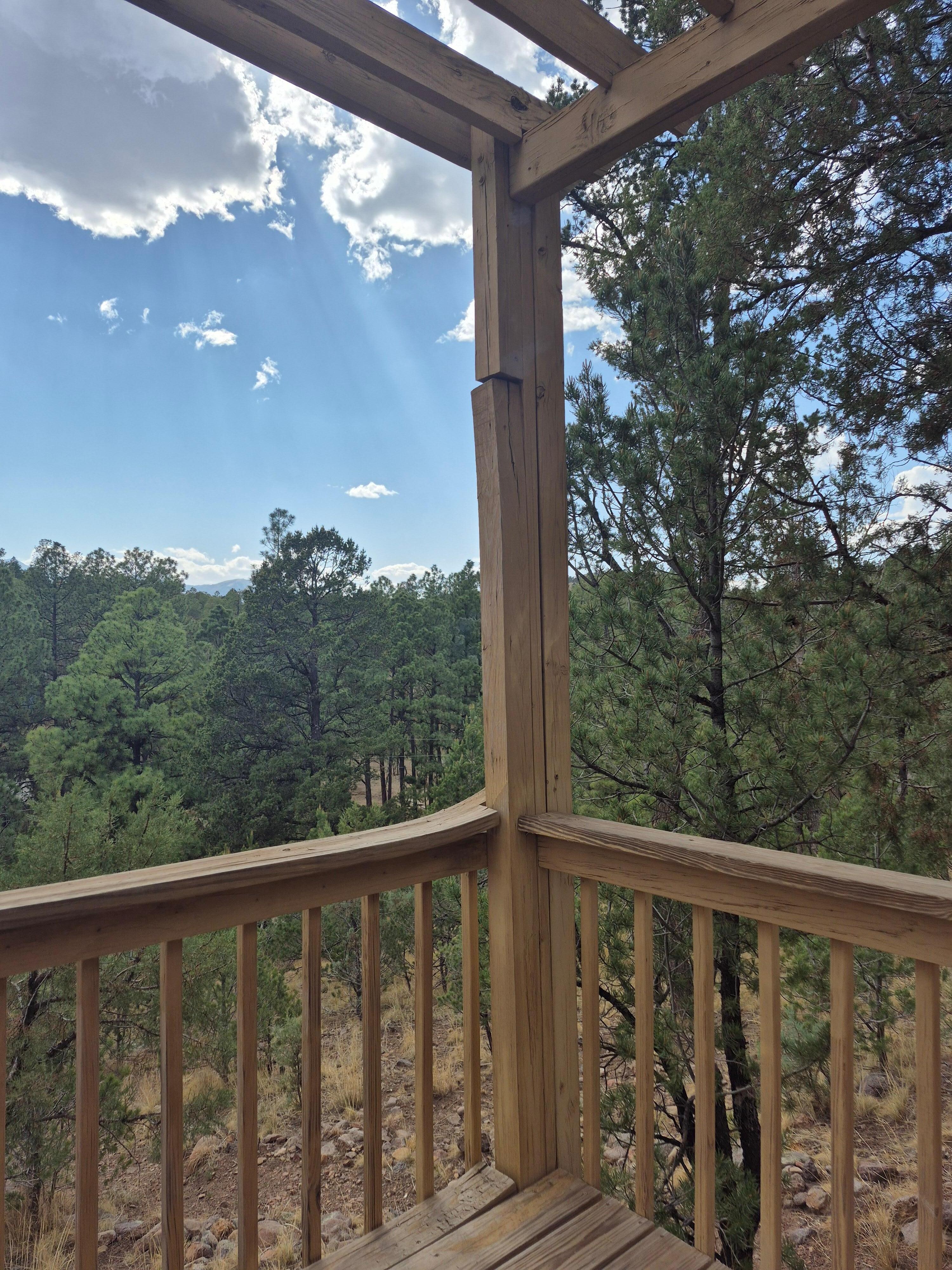 View from pergola. 