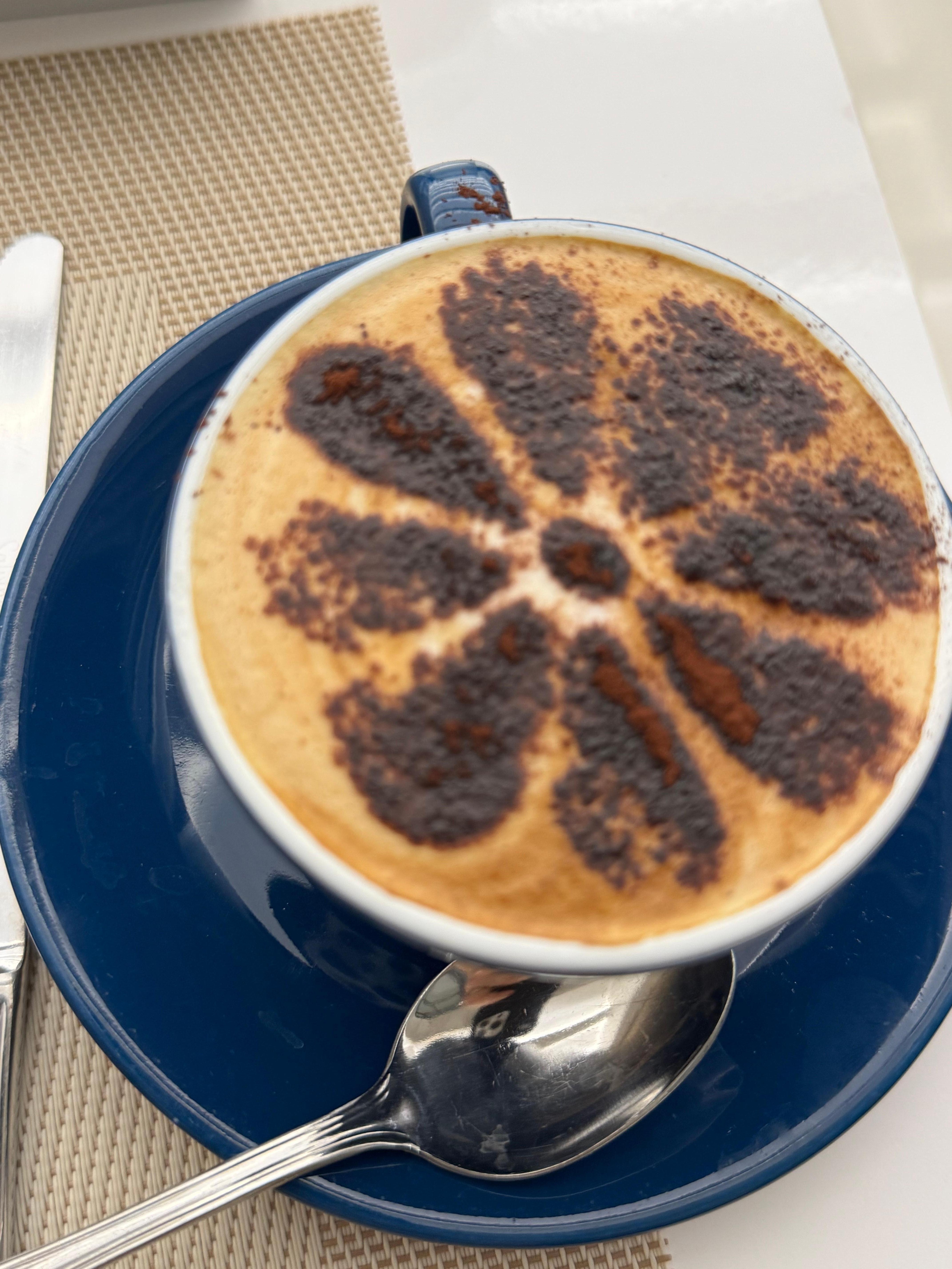 The ladies make the best cappuccino 