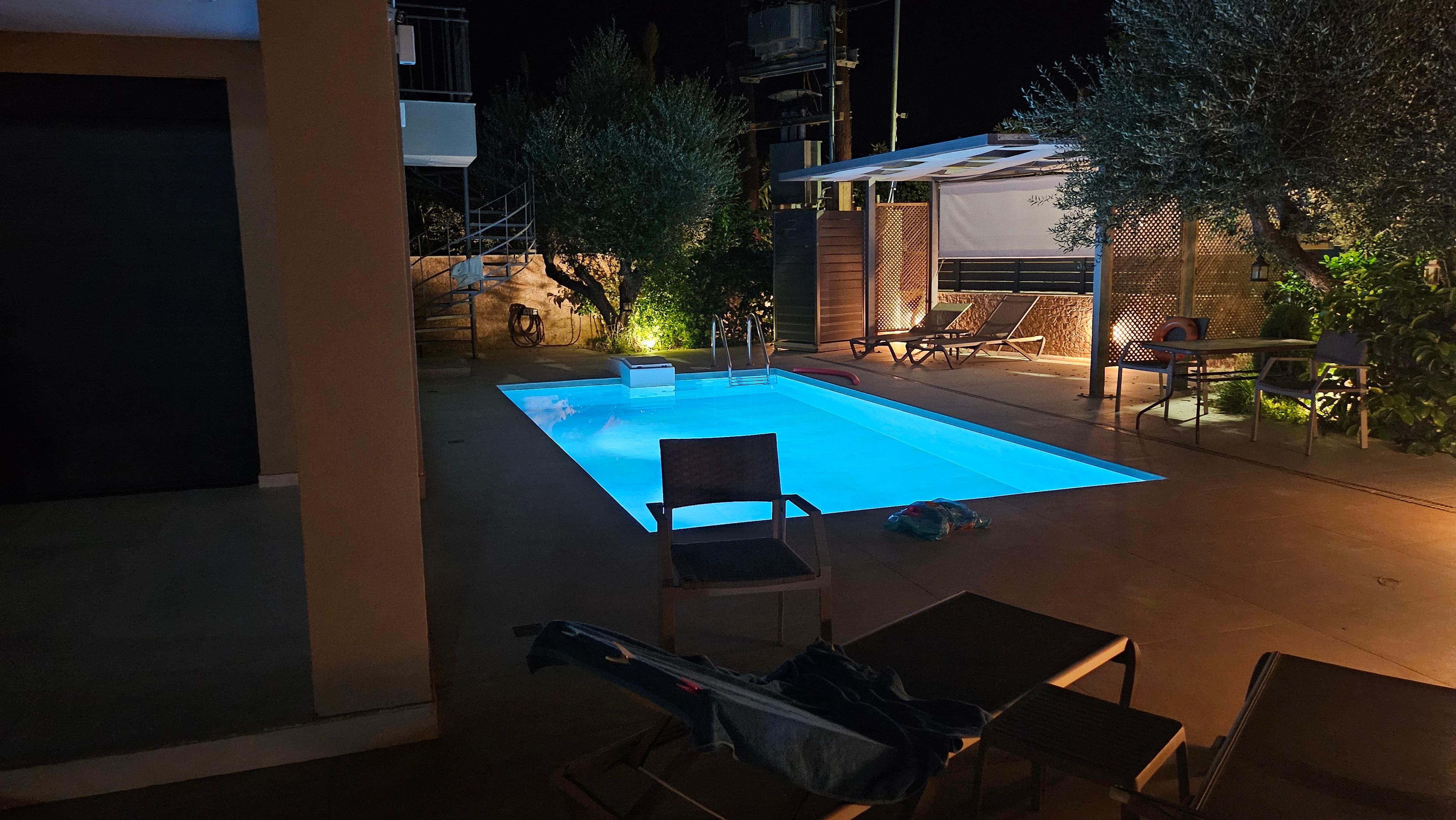 Pool at night