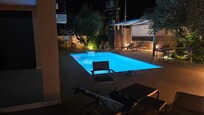 Pool at night