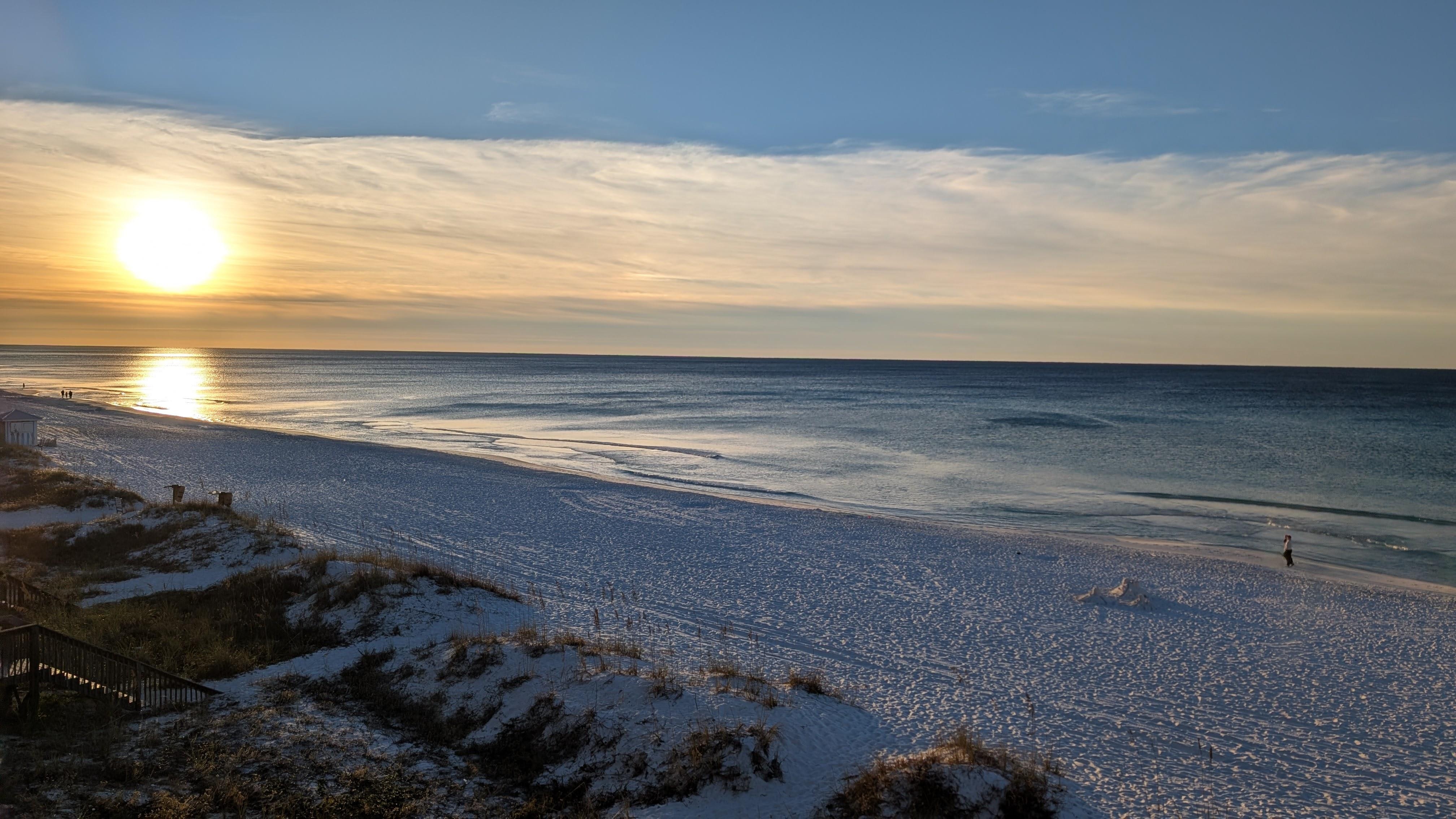 Sunrise from the middle balcony