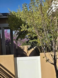 View looking out the front door.