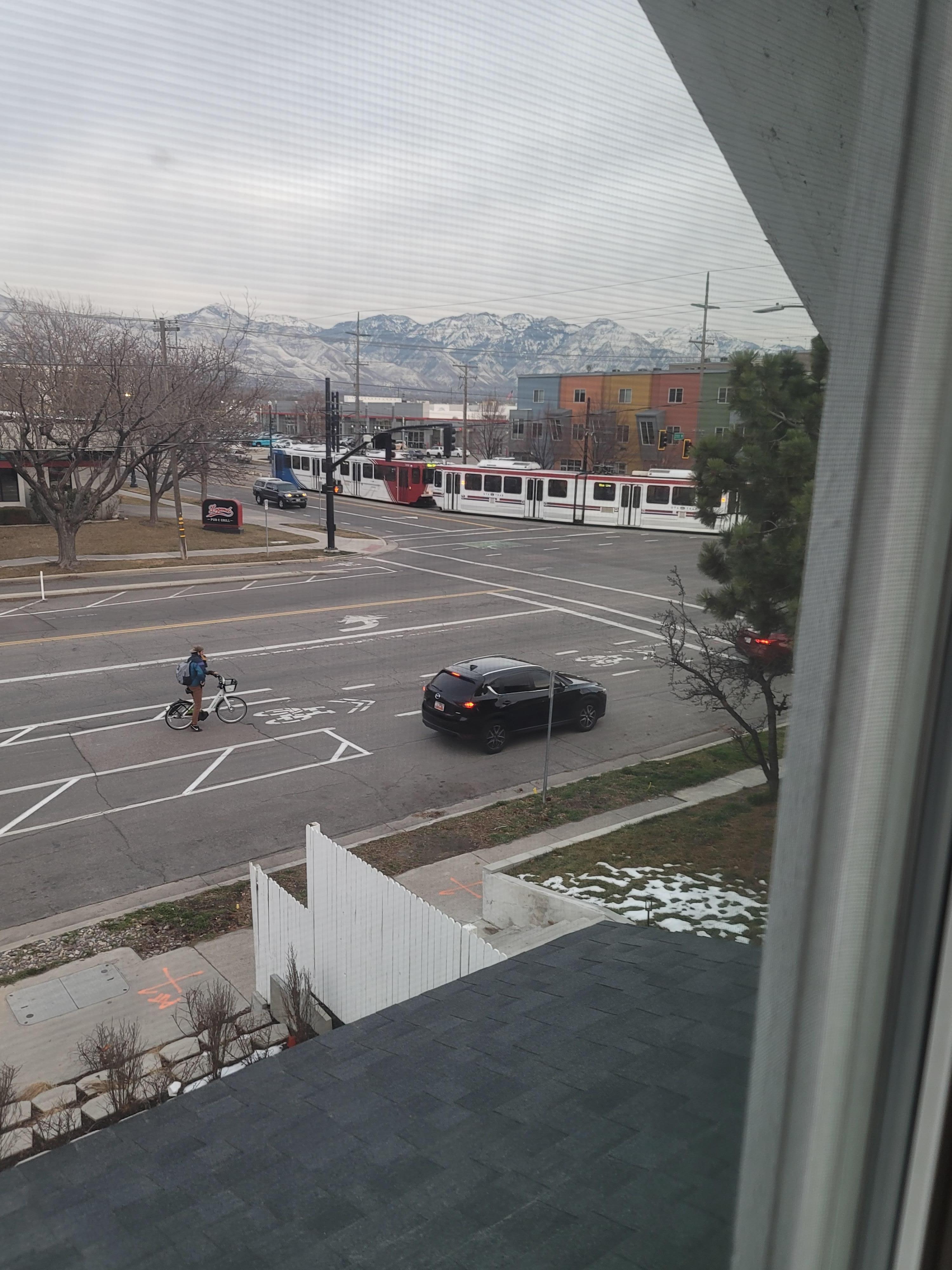 View from bedroom window.