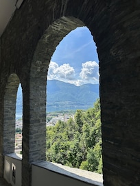 Stop at beautiful church on way back down on funicular.