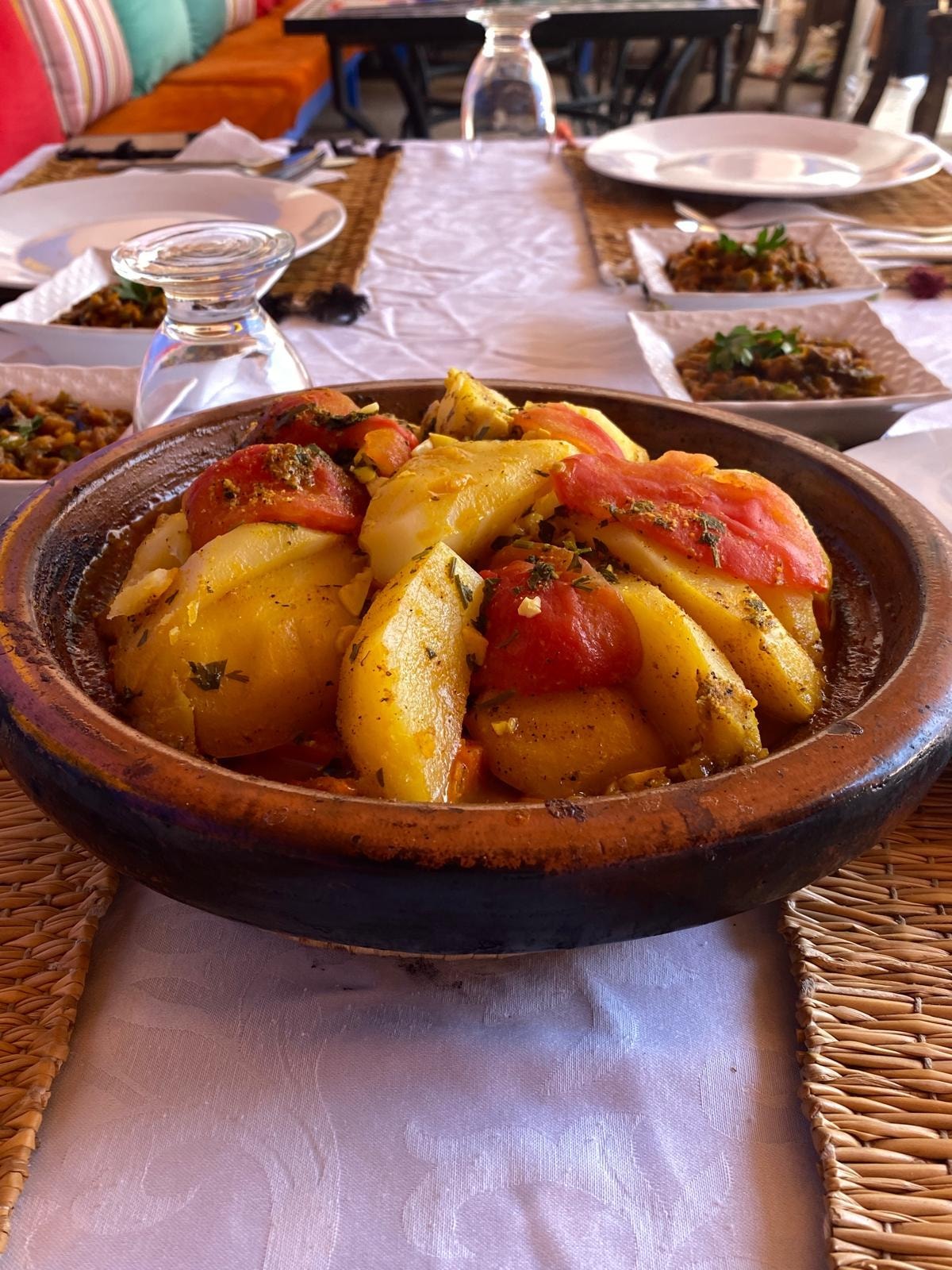 Tajine préparé pendant la cooking class