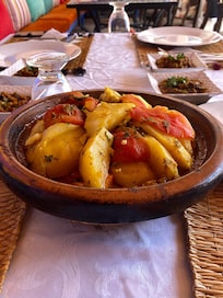 Tajine préparé pendant la cooking class