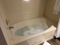 Extra deep tub in our bathroom