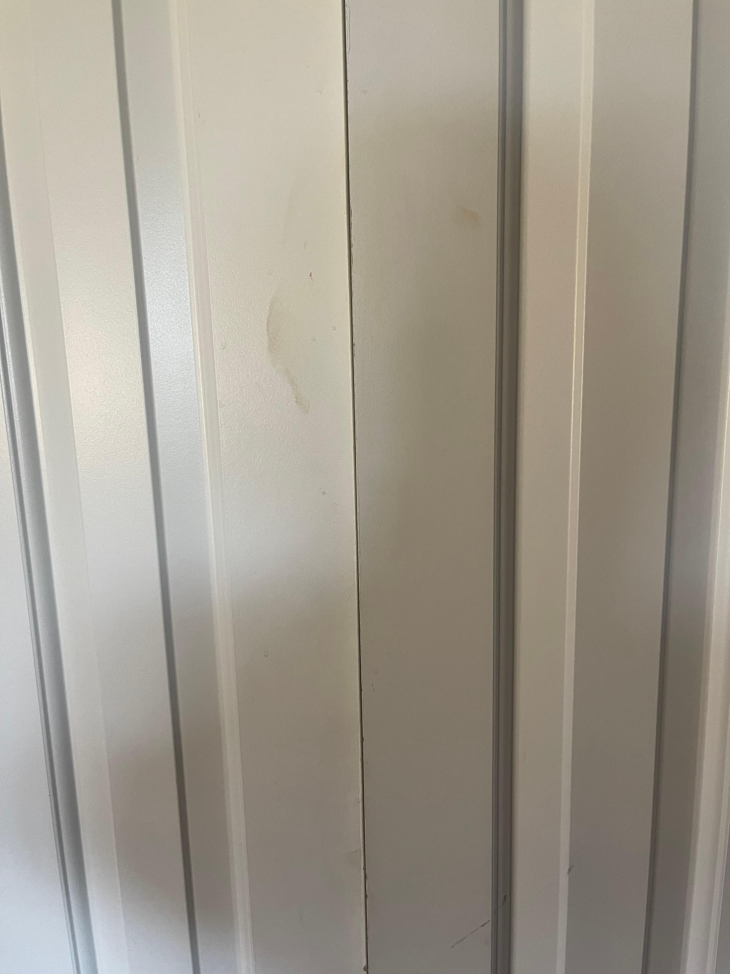 dirt smudges on door