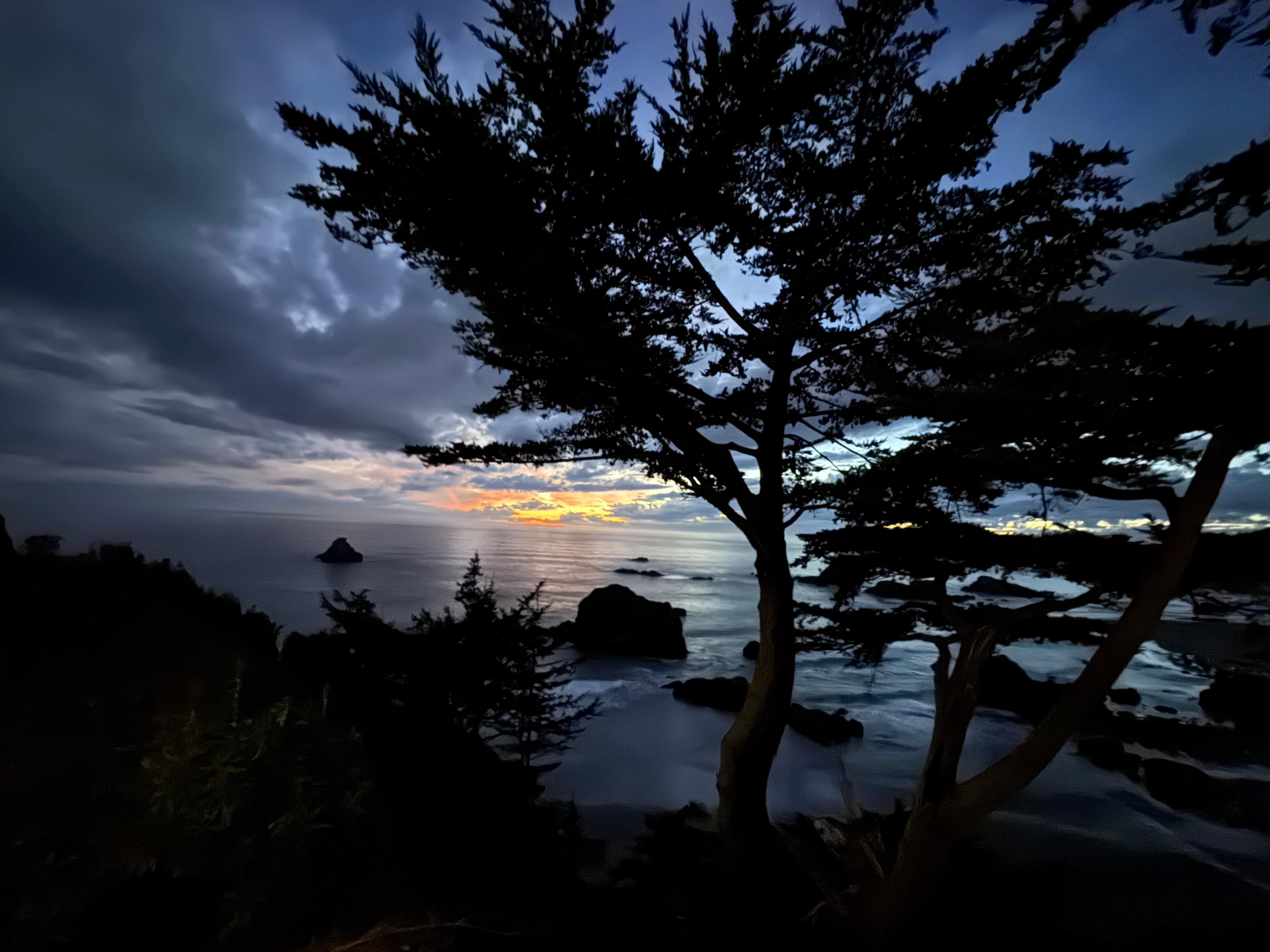 View upon arriving at night. 