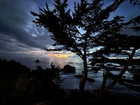 View upon arriving at night.