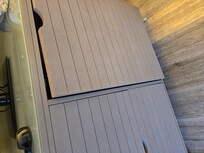 The door where the fridge is wouldn't close and there's no microwave.