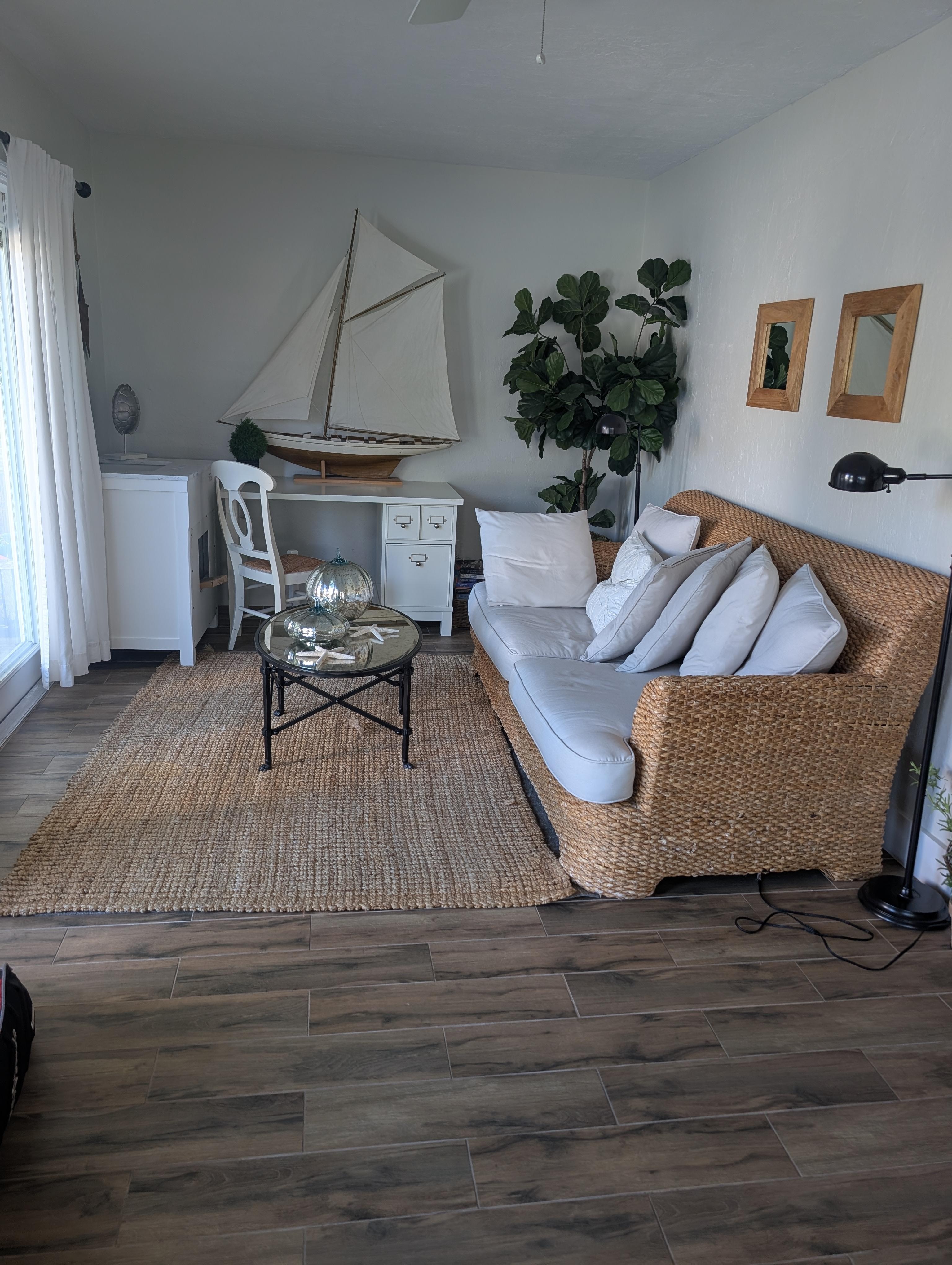 Wonderful extra sofa to relax away for some privacy