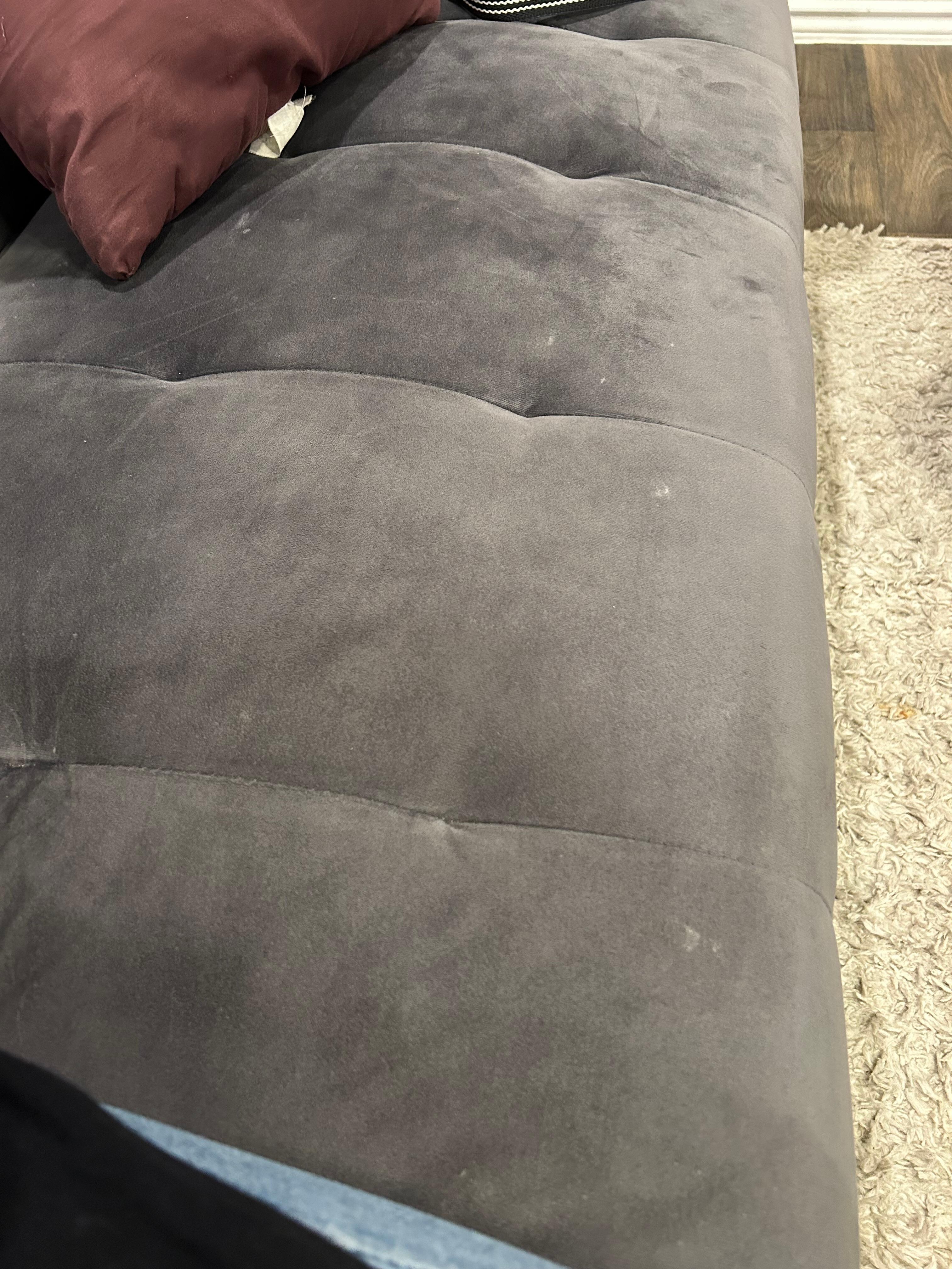 Stains on sofa