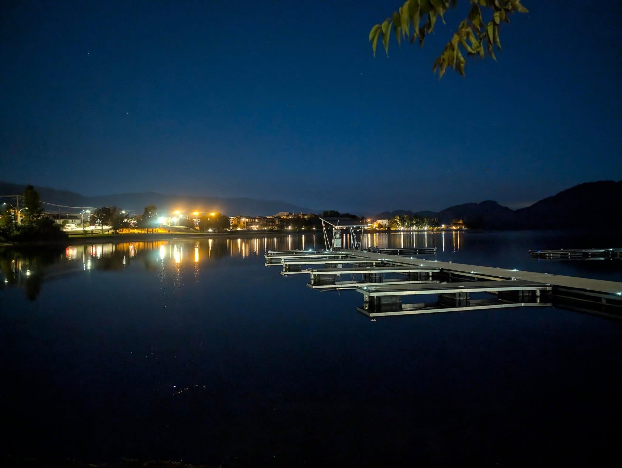 Sunset view of the marina.