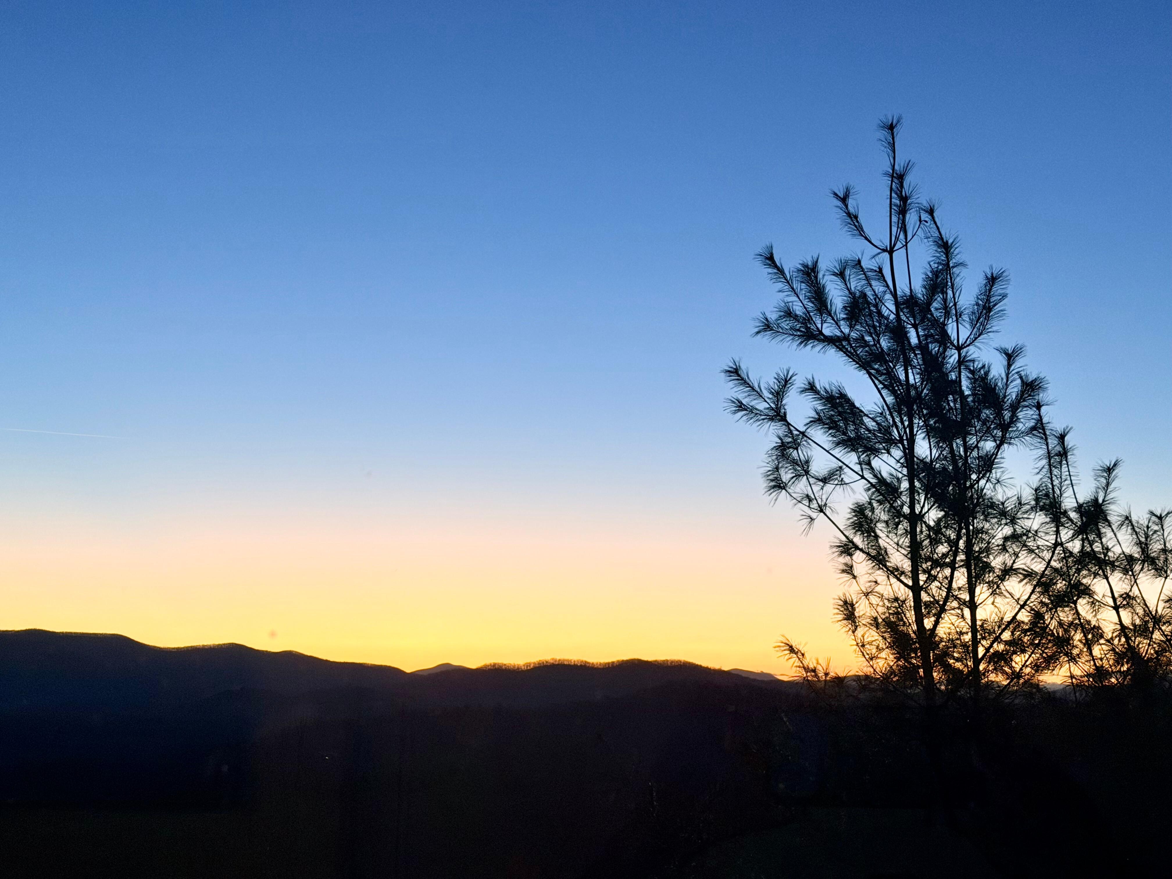 Sunrise over the mountains