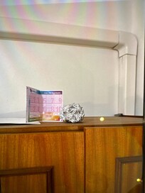 Garbage on the top of the closet