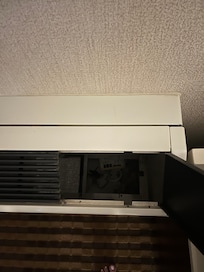 Wall AC unit was completely empty