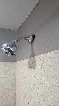 Hole in the shower.