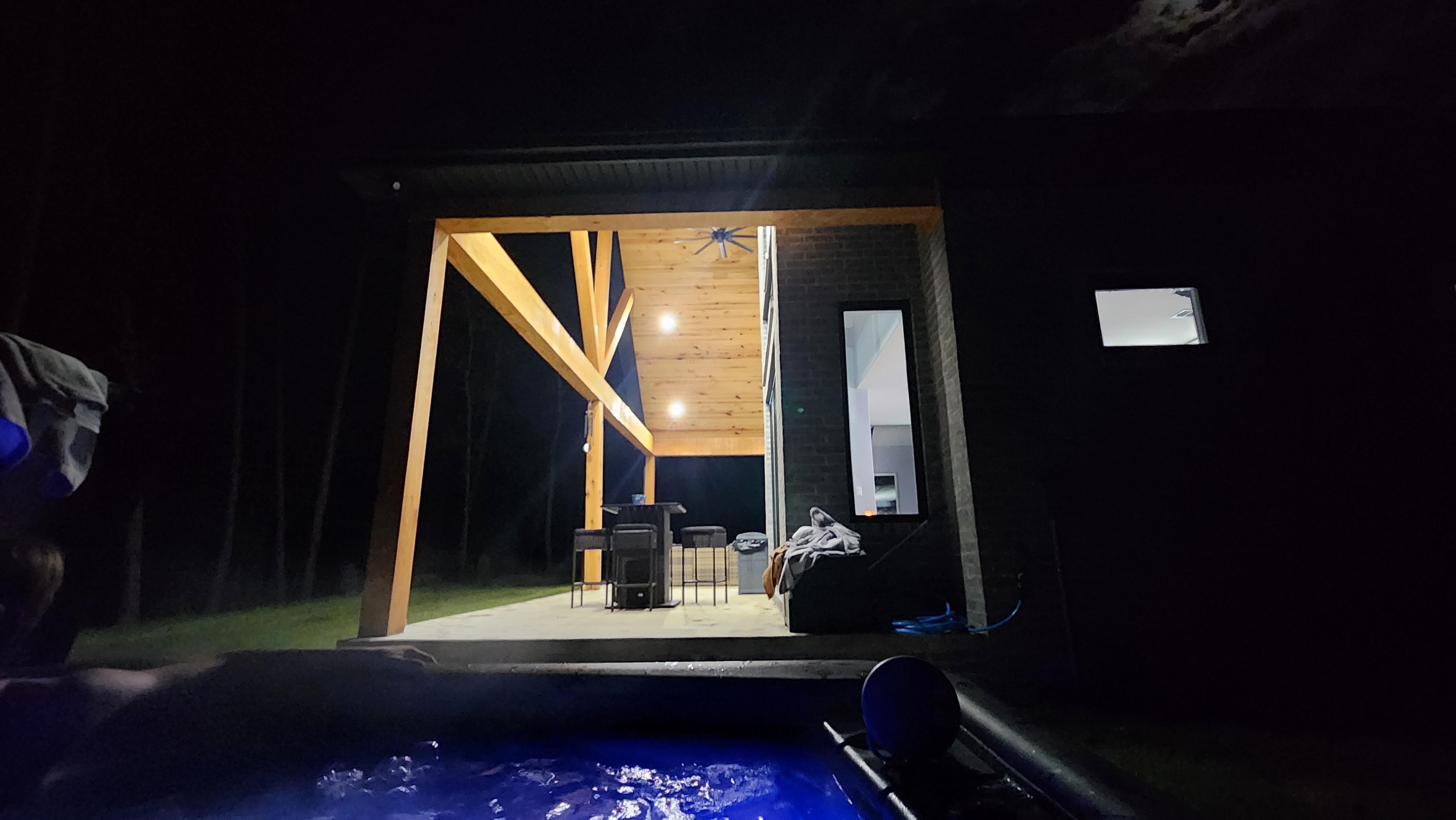 My view from the hot tub