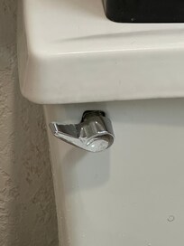 Toilet handle almost falling off