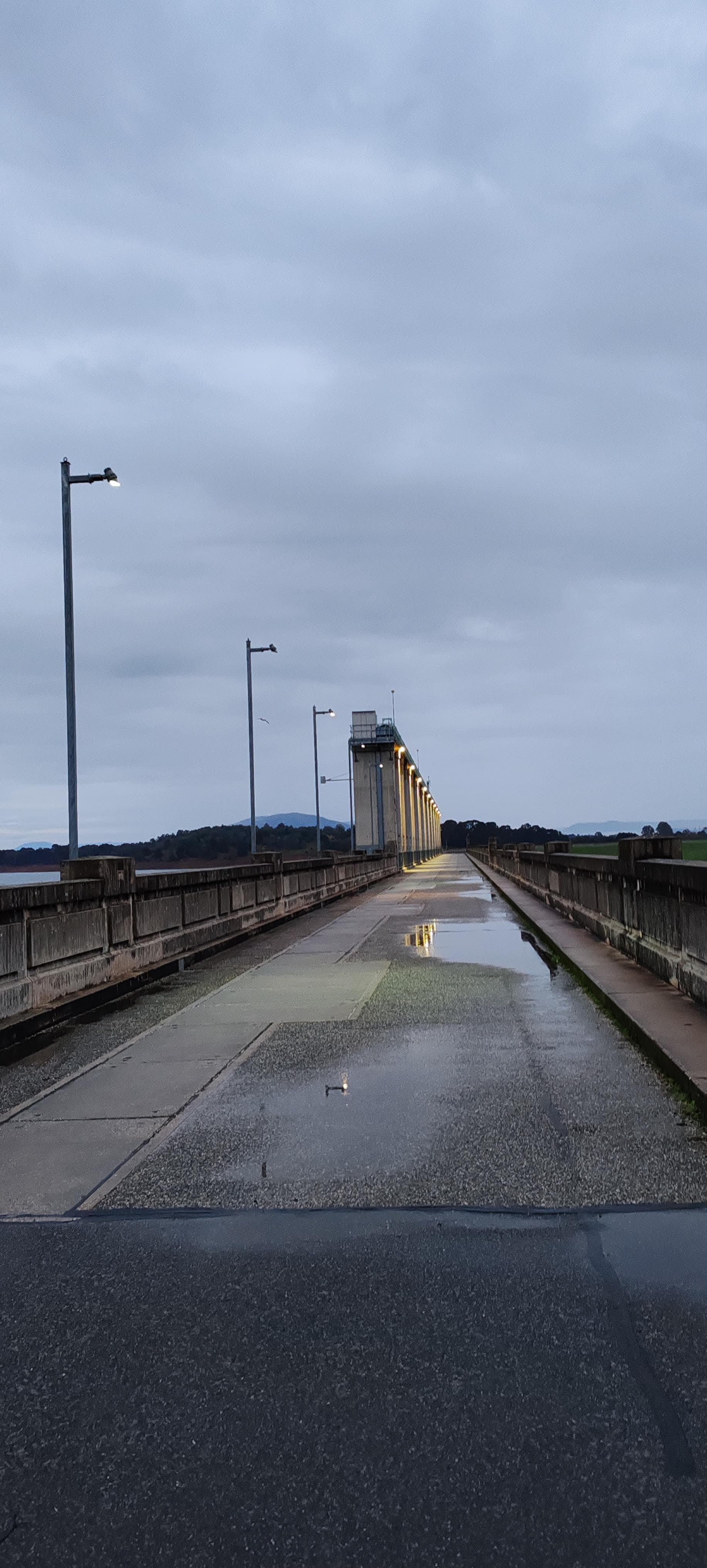 The dam nearby the site