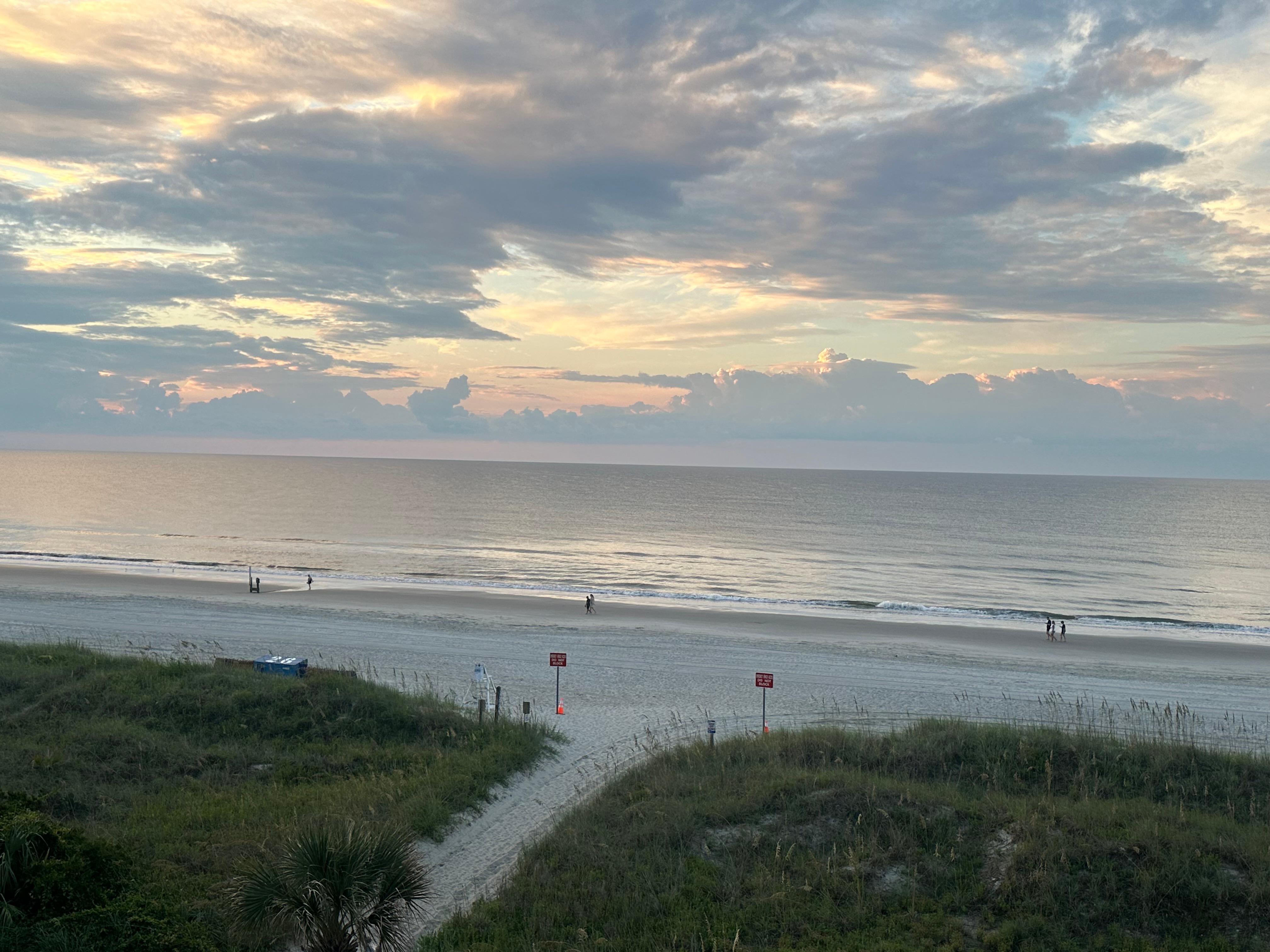 Our balcony view of the ocean