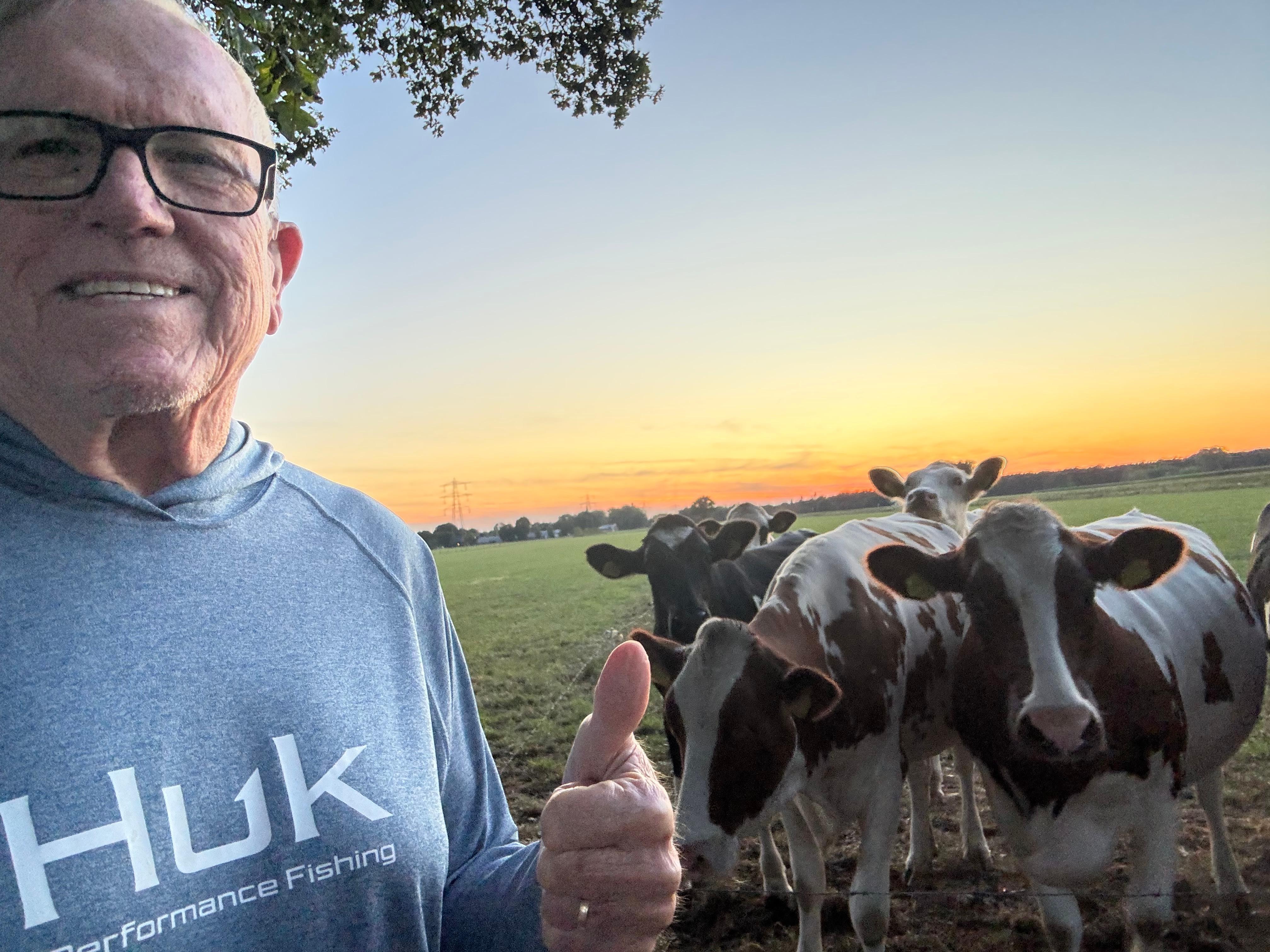 Hanging out with the neighbors. 