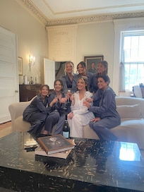 Bridesmaids hair & makeup toast