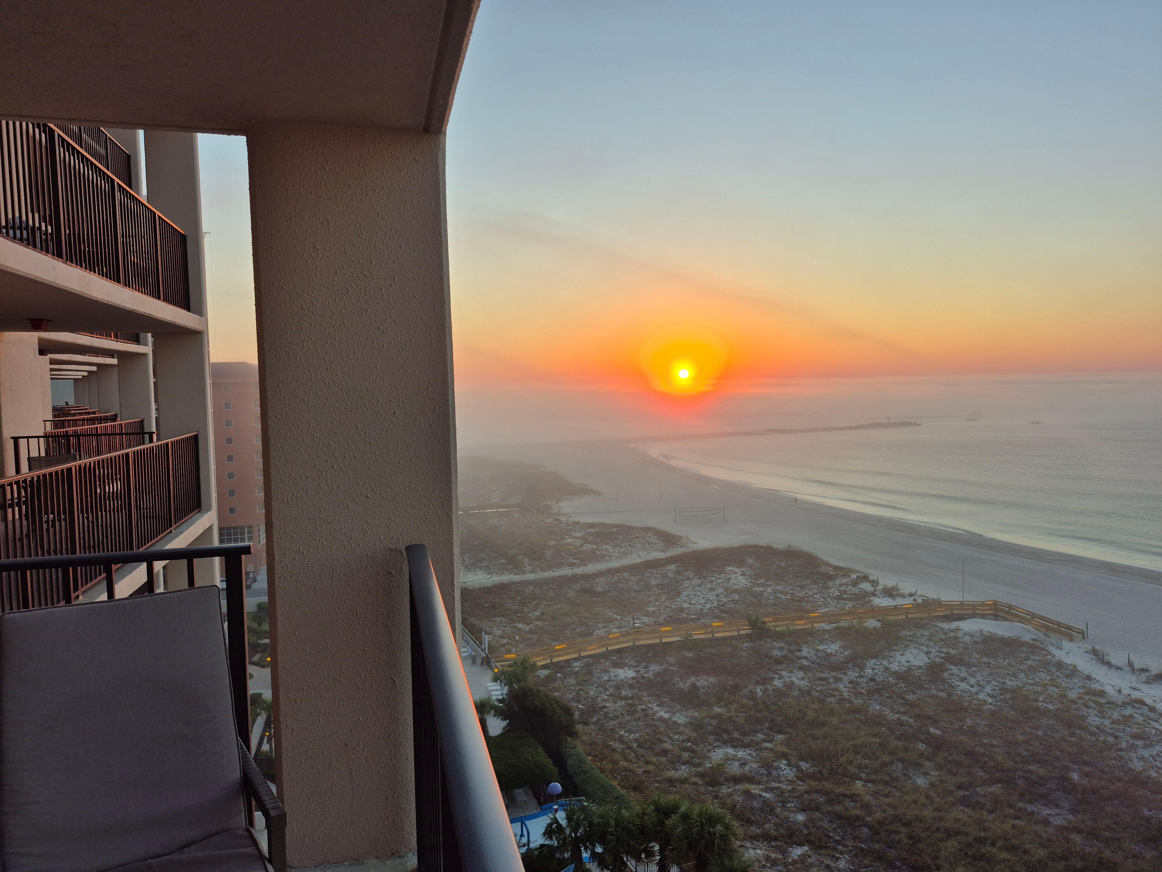 Great morning from the balcony