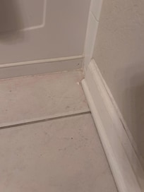Bathroom floor and trim