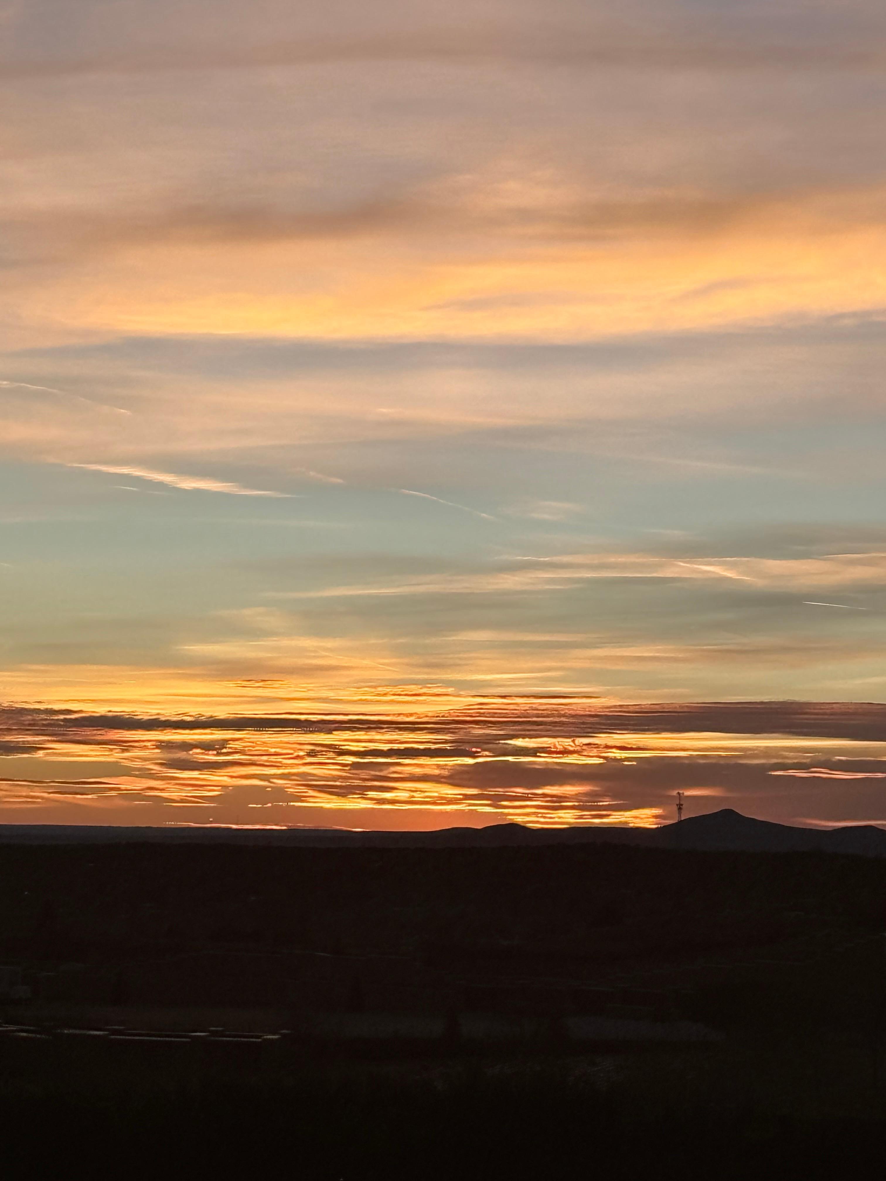 Sunset from the patio 