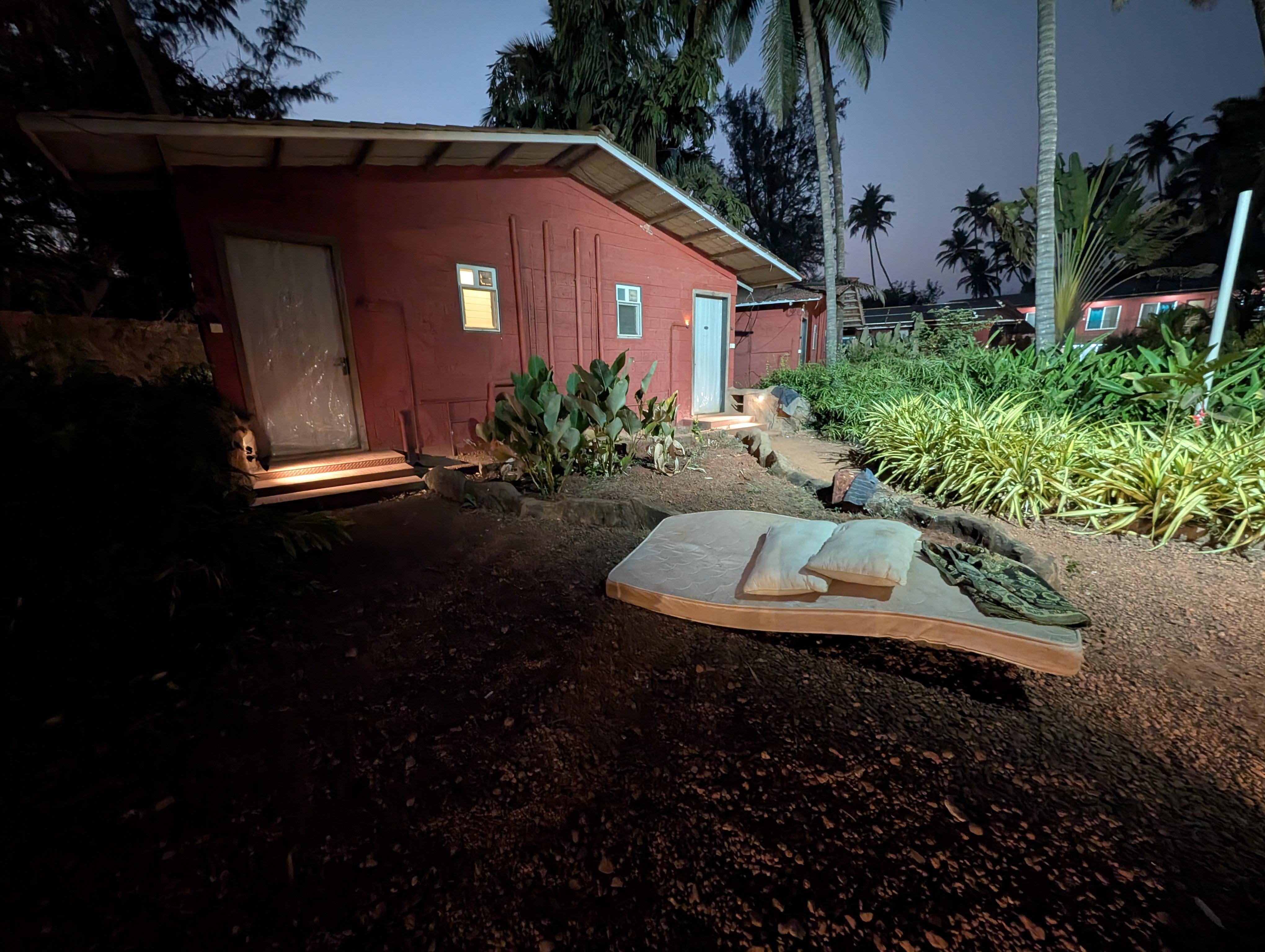 There was a mattress outside my room.