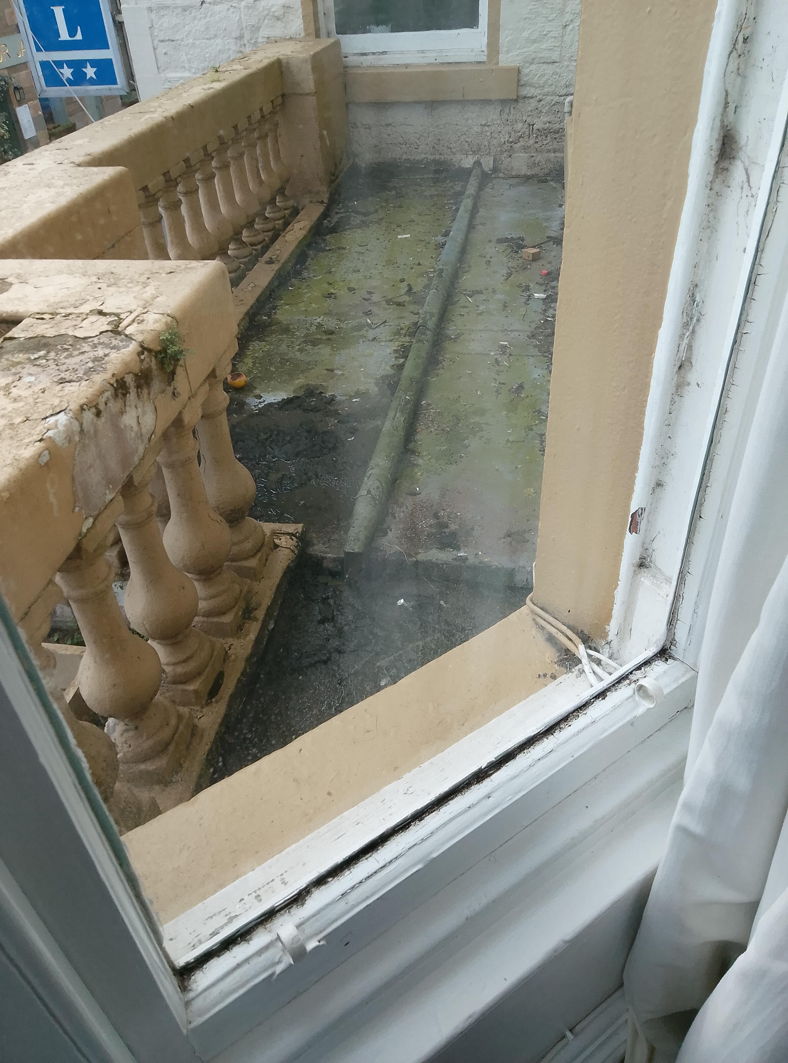 The view from the bedroom window!
