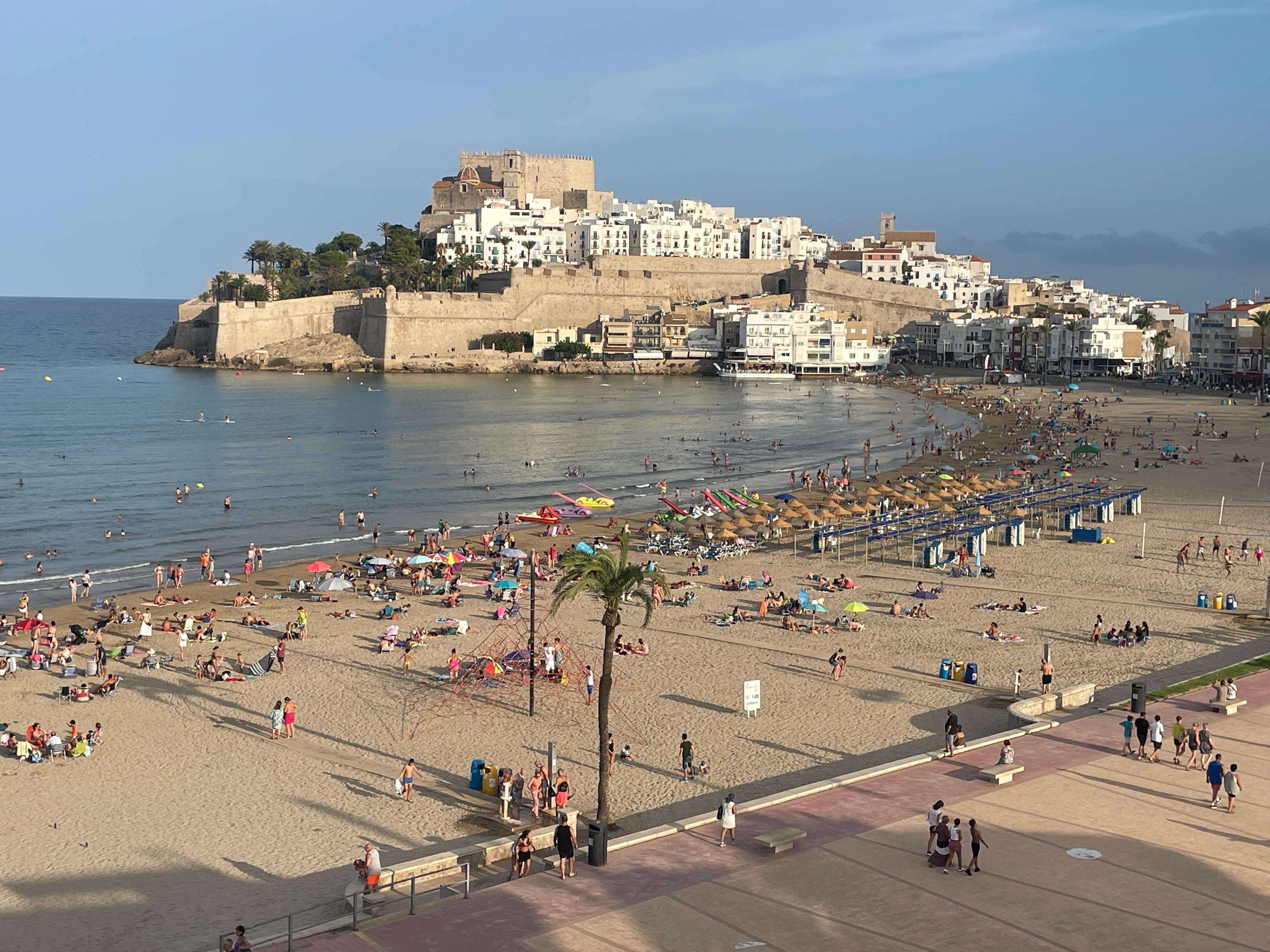 Vue de la terrasse de l’hôtel 