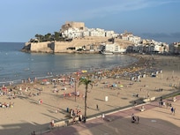 Vue de la terrasse de l’hôtel